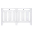 Copritermosifone in Legno MDF Bianco 152x19x81 cm 