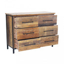 Mobile Bruce 110x45x86 h cm in Legno Marrone