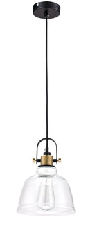 Lampada pendente Pendant in Metallo Irving Nero