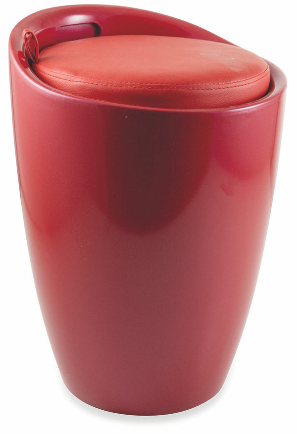 acquista Pouf Hocker Container Ø37x45,5 cm in Red Soriani ABS