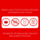 Tegame Quadrato con Coperchio in Vetro Antiaderente 2 Manici 28x28 cm Olympia Hard Cook