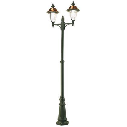 acquista Pole Lampe für High Garden Zwei Lichter Farbe Grau und Kupfer Outdoor Line Rustica Sovil