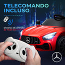 Macchina Elettrica per Bambini 3-6 Anni Mercedes-AMG GTR con 2 Motori e Telecomando Rosso      