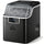 Macchina del Ghiaccio Autopulente da 24 Cubetti in 14-18 Minuti 20 kg in 24 Ore Nero