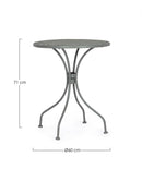 Tavolo da Giardino Ø60x71h cm Lizette Dark Olive