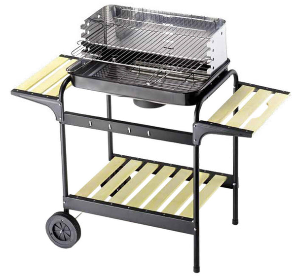sconto Holzkohlegrill aus Stahl mit Bauer Green X Black Wheels