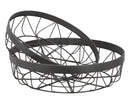 Svuota Tasche Raw Set 2 Pz Ø35,5x9,5 - Ø30,5x8 cm in Ferro Nero