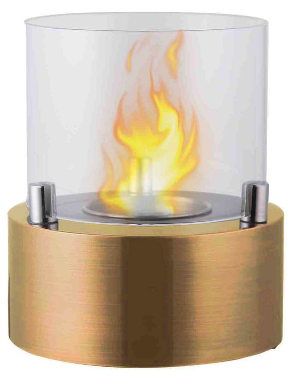 Tabelle Bioethanol Kamin Ø13x15,8cm Vannini Giotto Kerze Gold online