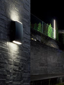 Applique da Esterno a LED 4W+4W 4000K Sovil Grigio