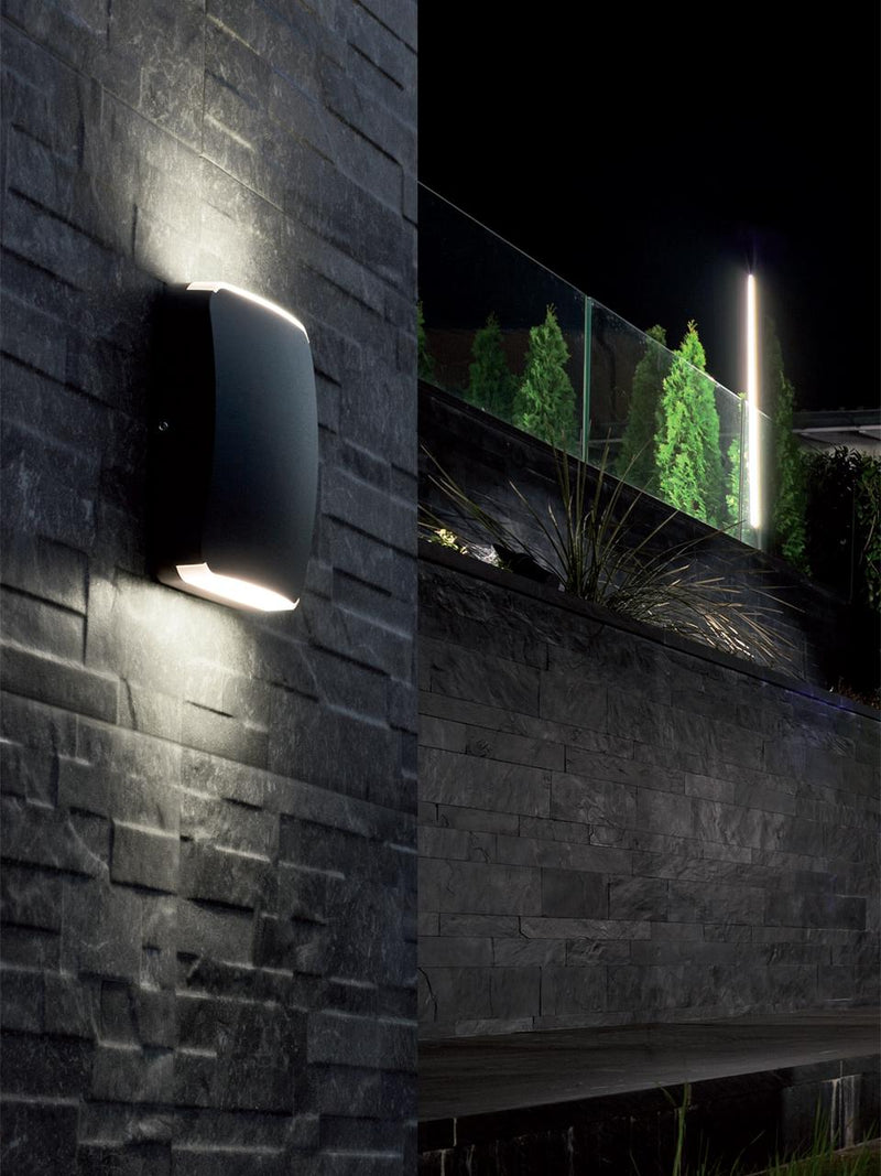 Applique da Esterno a LED 4W+4W 3000K Sovil Grigio