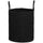 Cesto Portabiancheria Pieghevole con Manici 36L Ø38x45 cm in Cotone Naturale Nero