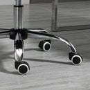 Sedia da Ufficio Operativa 48x53x80-90 cm in Tessuto Effetto Lino Grigio