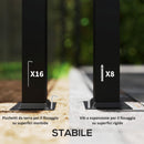 Gazebo da Giardino 395x330x294 cm con Zanzariere e Doppio Tetto in Metallo e Poliestere Grigio Chiaro   