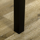 Set da Pranzo Tavolo Rettangolare e 4 Sedie in Acciaio e MDF Nero e Rovere