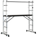 Trabattello Scala 3 in 1 ad Altezza Regolabile Max 150 Kg in Lega di Alluminio