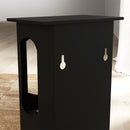 Camino a Bioetanolo da Pavimento Autoportante 43x25x68 cm Bruciatore da 1,2L in Acciaio Inox Nero