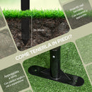 Recinzione Divisorio da Giardino 93x22x150 cm Modulabile Autoportante in Acciaio Marrone   