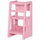 Scaletta per Bambini 3 Livelli 47x47x90 cm in HDPE Rosa