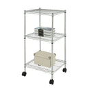Carrello da Cucina in Acciao con Rotelle 3 Ripiani 45x45x91cm Fumer Iron Tower