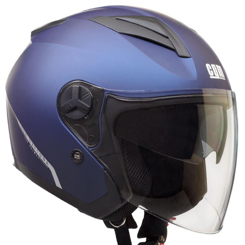 Casco Jet per Scooter Visiera Lunga CGM Daytona 130A Blu Opaco XS - (53-54 cm)