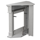 Camino Elettrico da Terra Ad Angolo 110x63x102 cm Ford Bianco       