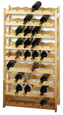 Cantinetta Portabottiglie 54 Bottiglie di Vino 63x27x120 cm in Legno di Pino