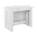 Consolle Allungabile 51/300x90x77 cm Pratika Pereira d'acero