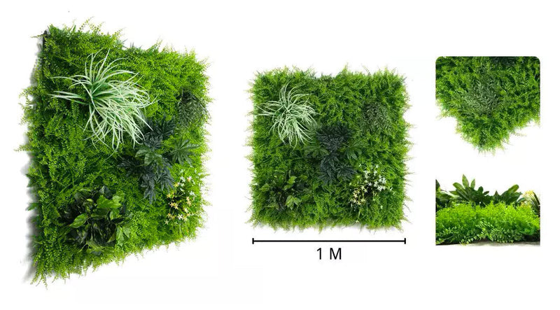Parete Verde Verticale Artificiale 100x100 cm