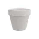 Vaso Rotondo Design Classico Indoor e Outdoor Tera Standard One Chalk Ø60,5 cm in Plastica Bianco Gesso 