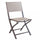 Georgia Klappbarer Gartenstuhl 58x46x85 h cm in Tortora Textilene