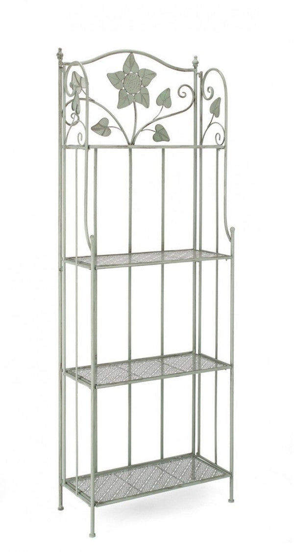 acquista Scaffale 4 Ripiani 59x28x167 cm Harriet in Acciaio Salvia