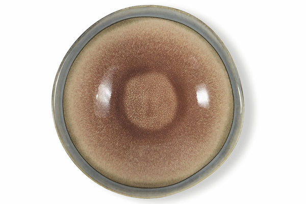 Set mit 6 tiefen Tellern Ø19 cm in Villa d'Este Home Tivoli Brown Stoneware Bahamas acquista