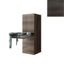 Mobile Lavanderia a Colonna per Lavatrice o Asciugatrice con Asse da Stiro e Ante 70x70x192A cm in Nobilitato Unika Olmo Scuro