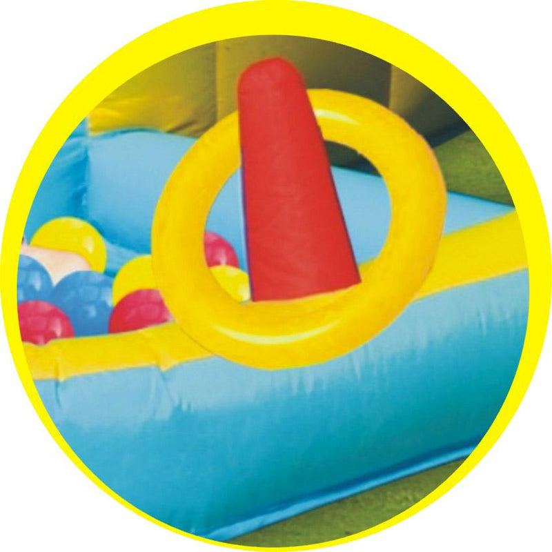 Castello Giostra Gonfiabile con Pompa Happy Hop Parco Avventura