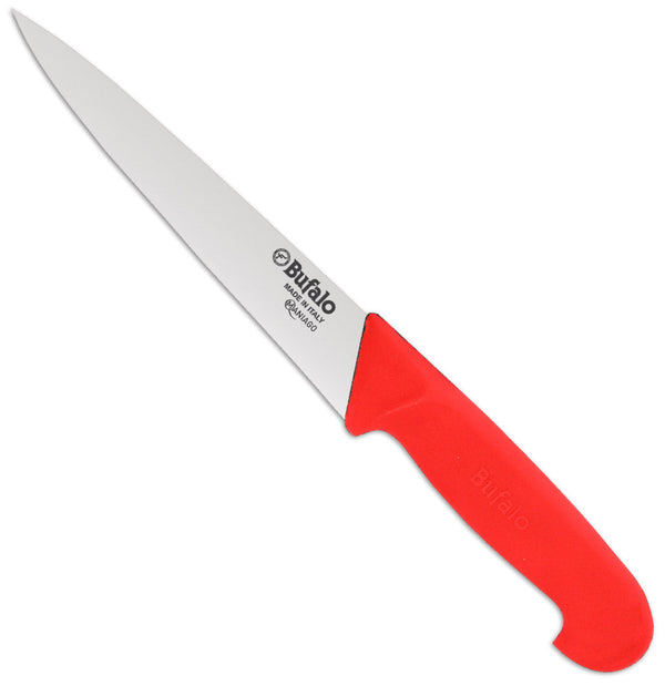 sconto Fleischermesser Klinge 14 cm Büffel Scanno Costa Tonda S96/14 Roter Griff