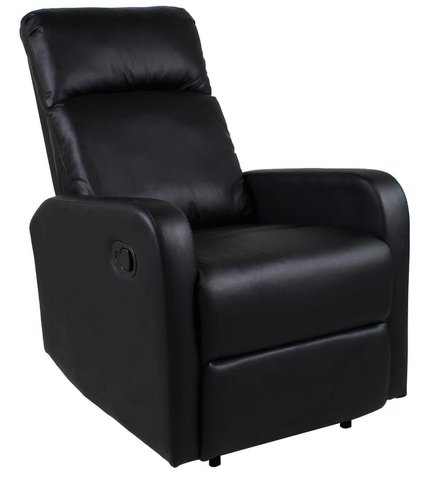 acquista Manueller Relax-Sessel aus schwarzem Vandi-Kunstleder