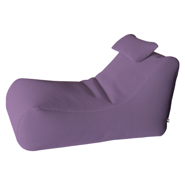 Lettino Chaise Lounge 120x70x65 cm con Cuscino in Poliestere Armonia Lavanda online