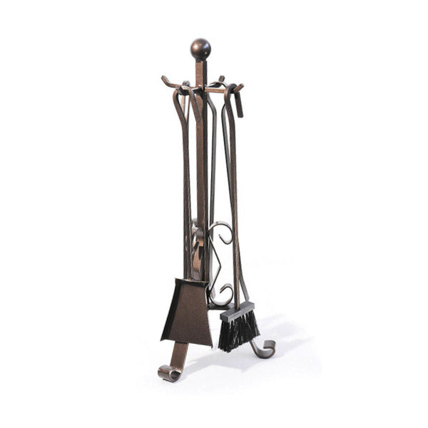 prezzo Kaminset 4 große Teile aus Schmiedeeisen mit Halterung