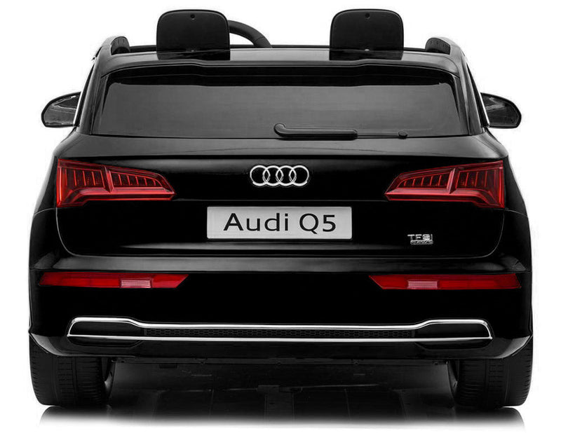 Macchina Elettrica per Bambini 2 Posti 12V Mp4 con Licenza Audi Q5 Quattro Nera