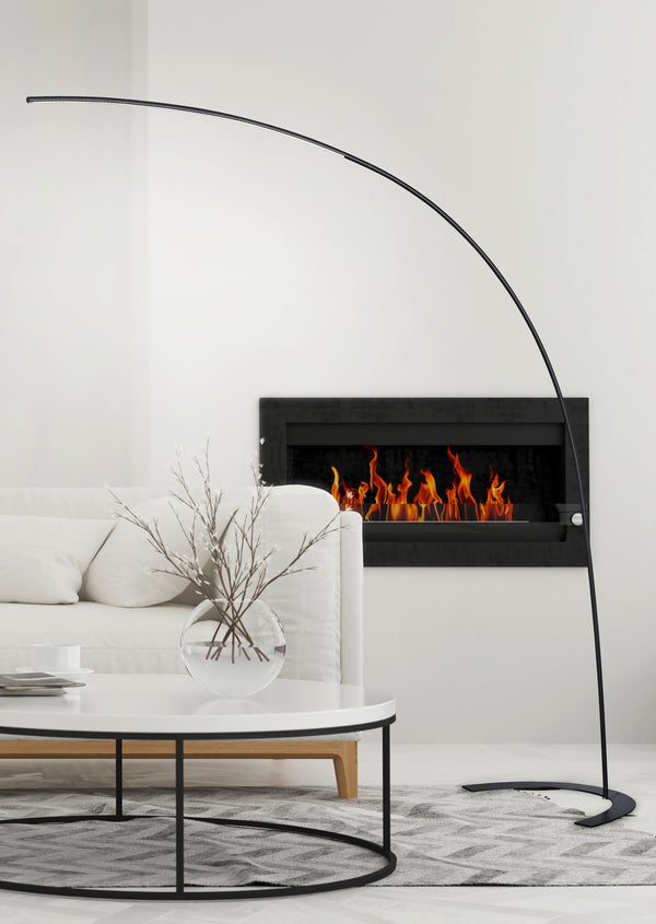 LED-Stehlampe für den Innenbereich aus schwarzem Metall prezzo