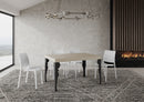 Tavolo Allungabile 140-400x90x77 cm Paxon Cashmere Telaio Antracite 