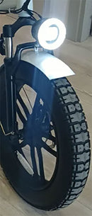 Fat Bike Elettrica Skyjet Robusto Bici Elettrica Pedalata Assistita Pieghevole Autonomia 30-50 km Bianco  