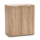 Mobiletto 2 Ante 75x38x85 h cm in Truciolare bilaminato Naturale