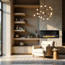 Camino a Bioetanolo da Incasso ad angolo 120x22,4x45 cm Sutri 120 SX Nero 