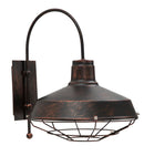 Lampada da Muro Bronks 30x40x37 cm in Ferro Nero