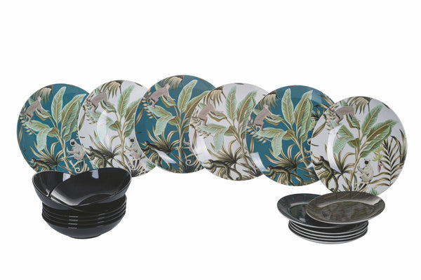 Tafelservice 18 Teile aus Porzellan und Steinzeug 6 Plätze Villa d'Este Home Tivoli Madagaskar online