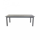 Tavolo Cuba Allungabile 220/280x100x75 h cm in Alluminio Taupe