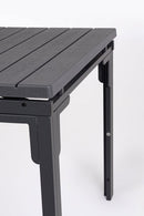 Tavolo Allungabile da Esterno 180-240x90 cm in Acciaio e HDPE Sarita Antracite  