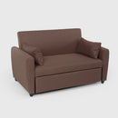 Divano Letto 140x85,5x87 cm in Tessuto Marrone