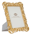 Cornice Flossy 22,5x2,5x28 cm in Poliresina e Vetro Oro